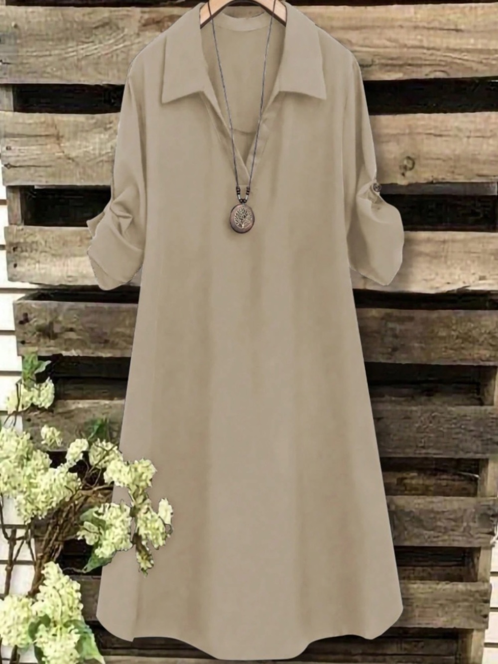 V-Neck Short Sleeve Linen Top